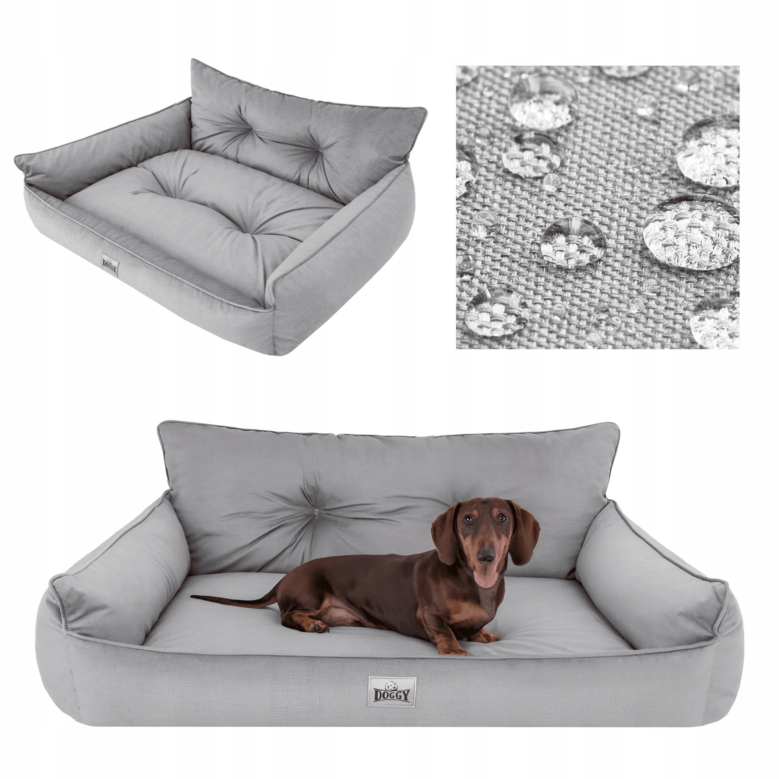 Pelíšek pro psa – voděodolná poduška – kotec pro psa – velikost L 64 x 49 cm