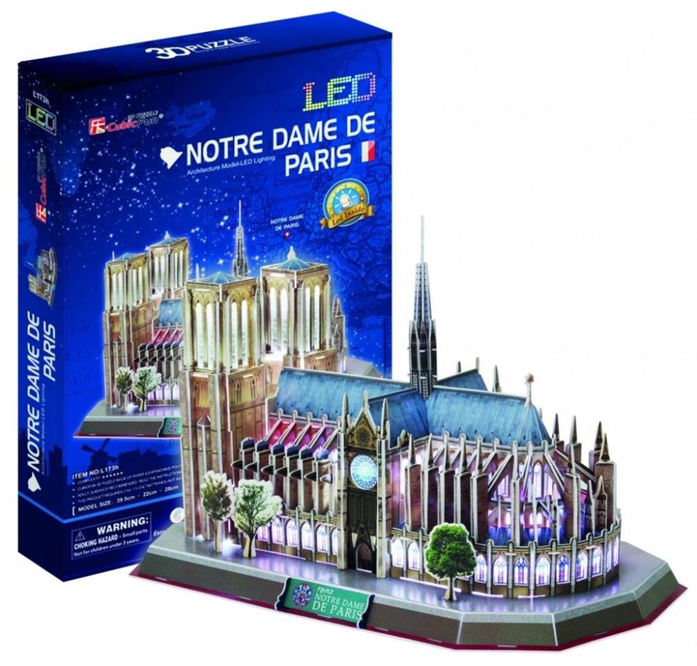 

Puzzle 3D Katedra Notre Dame Led