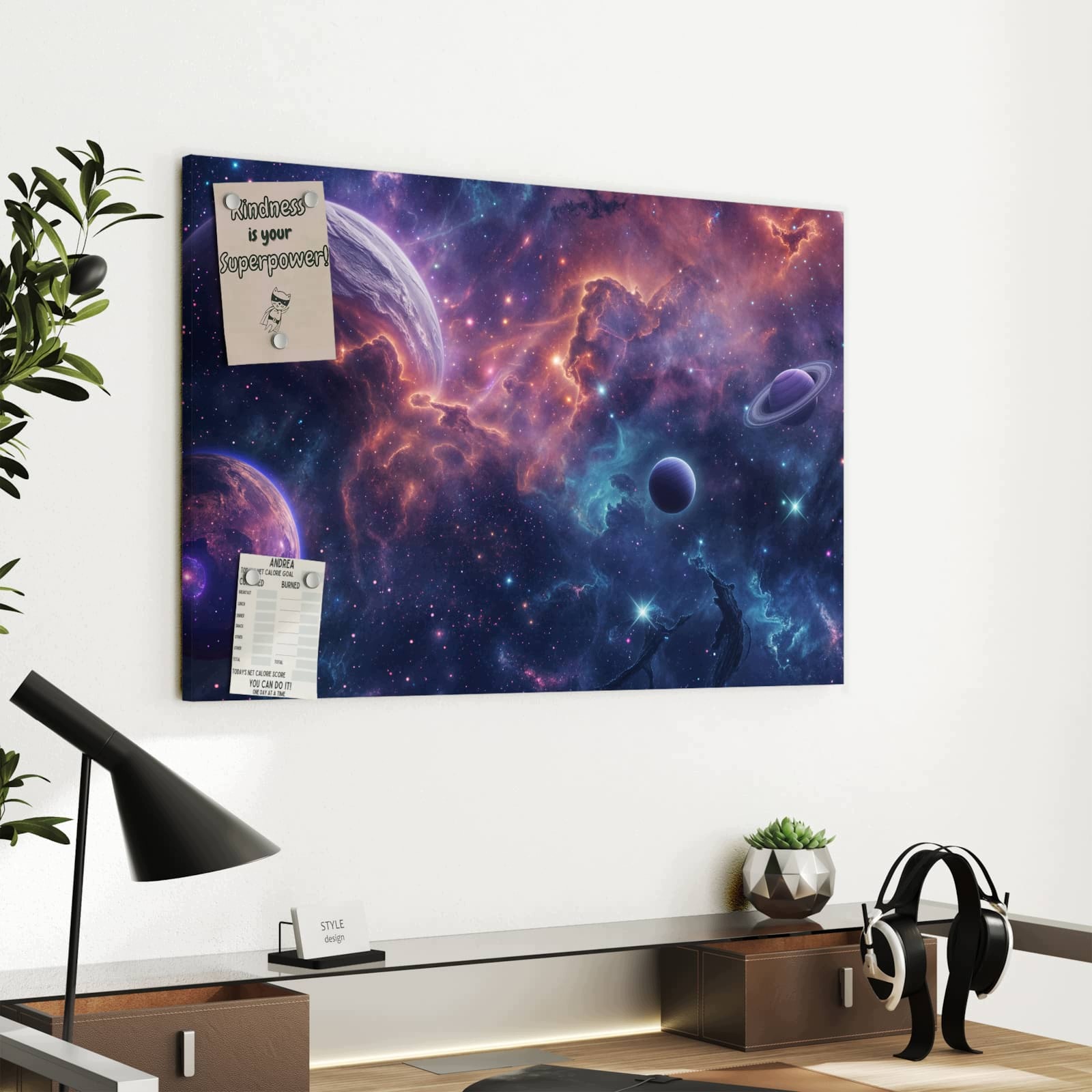 Magnetická tabule Vesmírný Vesmír 60 × 40 cm