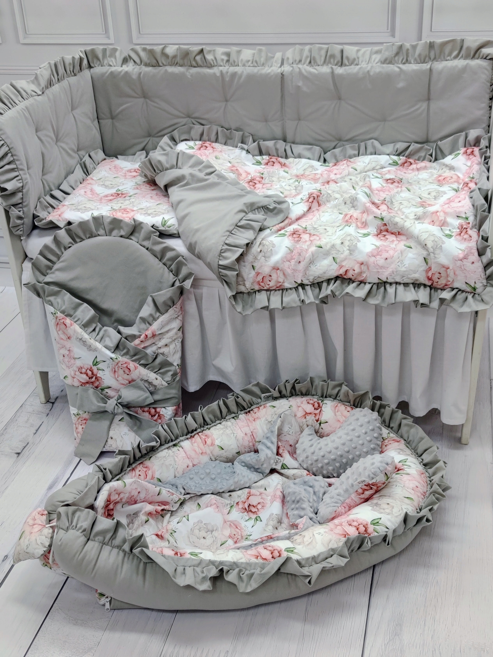 Ochraniacz pikowany do łóżeczka 60x120 EAN (GTIN) 1234567890111