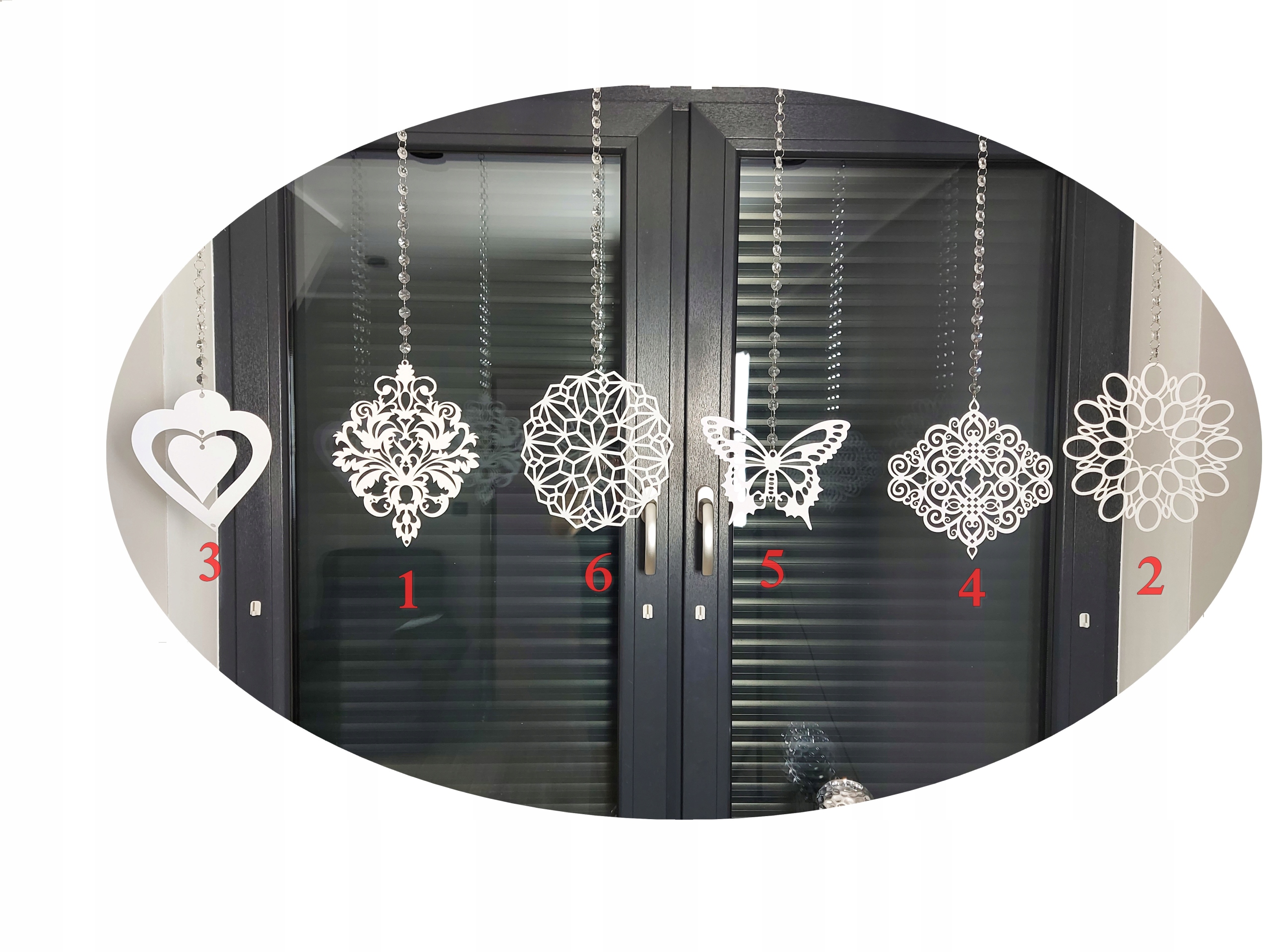 ZAWIESZKA AŻUR ORNAMENT GIRLANDA OZDOBA WZÓR NR 2 Rodzaj zawieszki