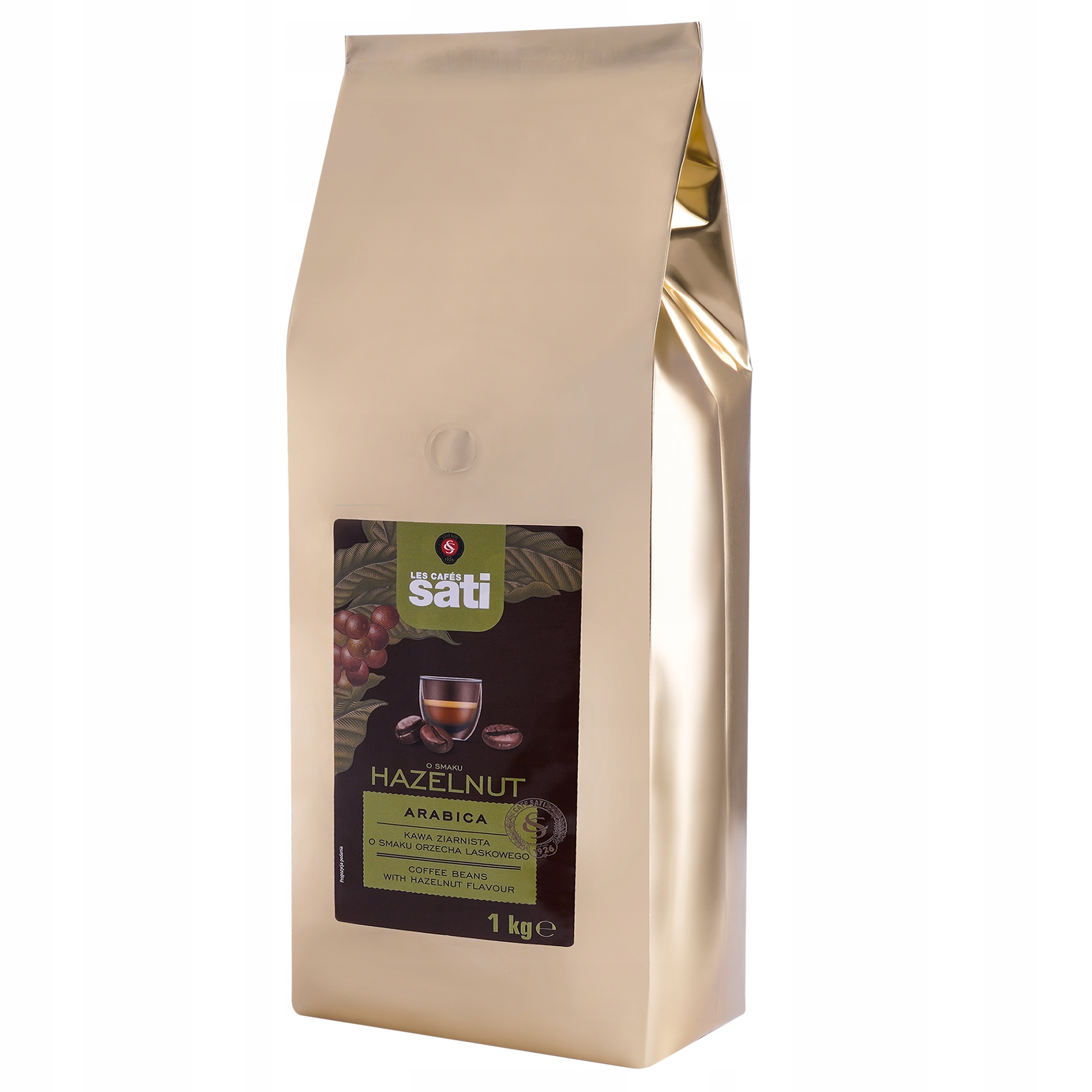 Kawa Cafe Sati Hazelnut Orzechowa ziarnista 1 kg
