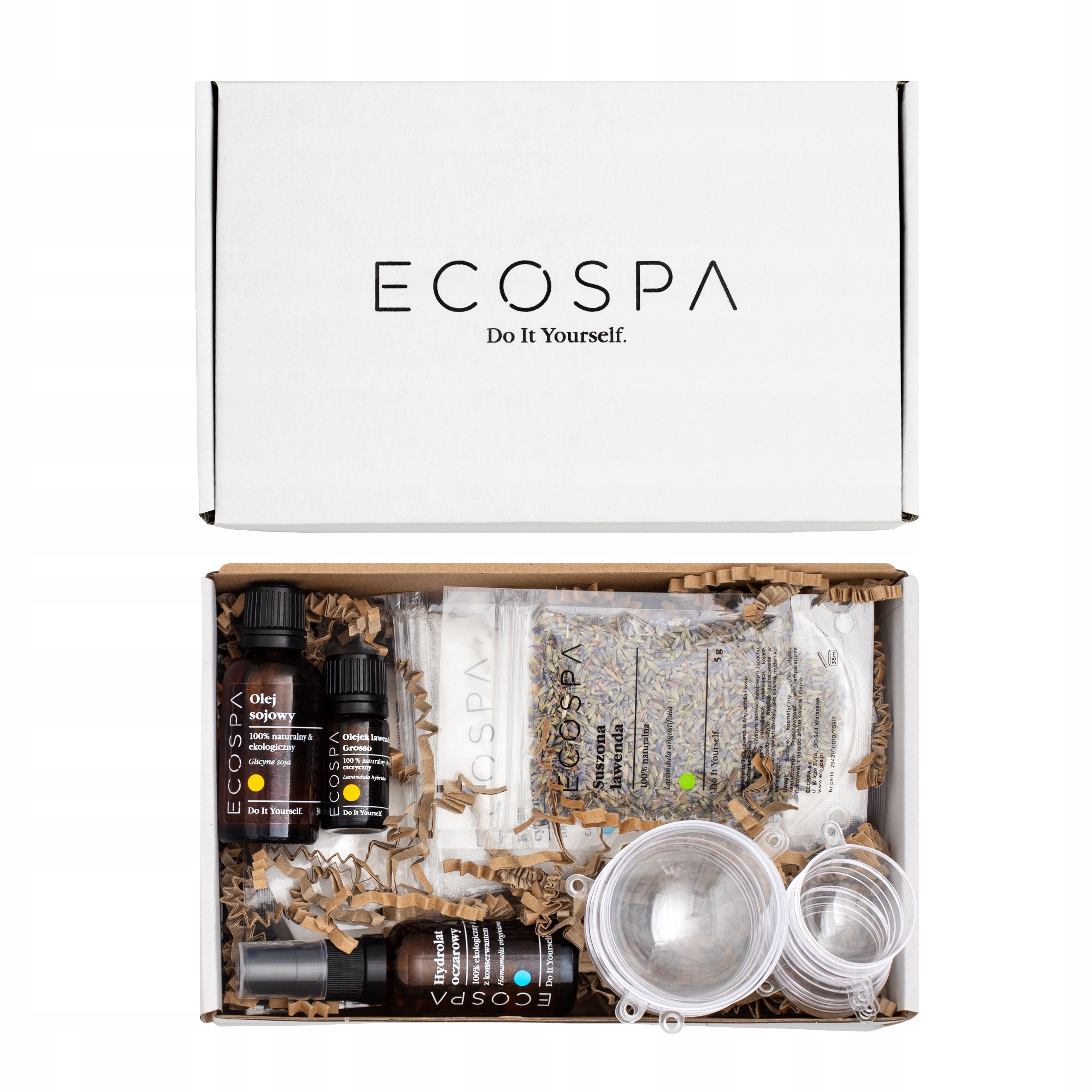 Zestaw Prezentowy Kule Do Kąpieli Do Robenia Diy Lawenda 7 Szt. Diy Ecospa