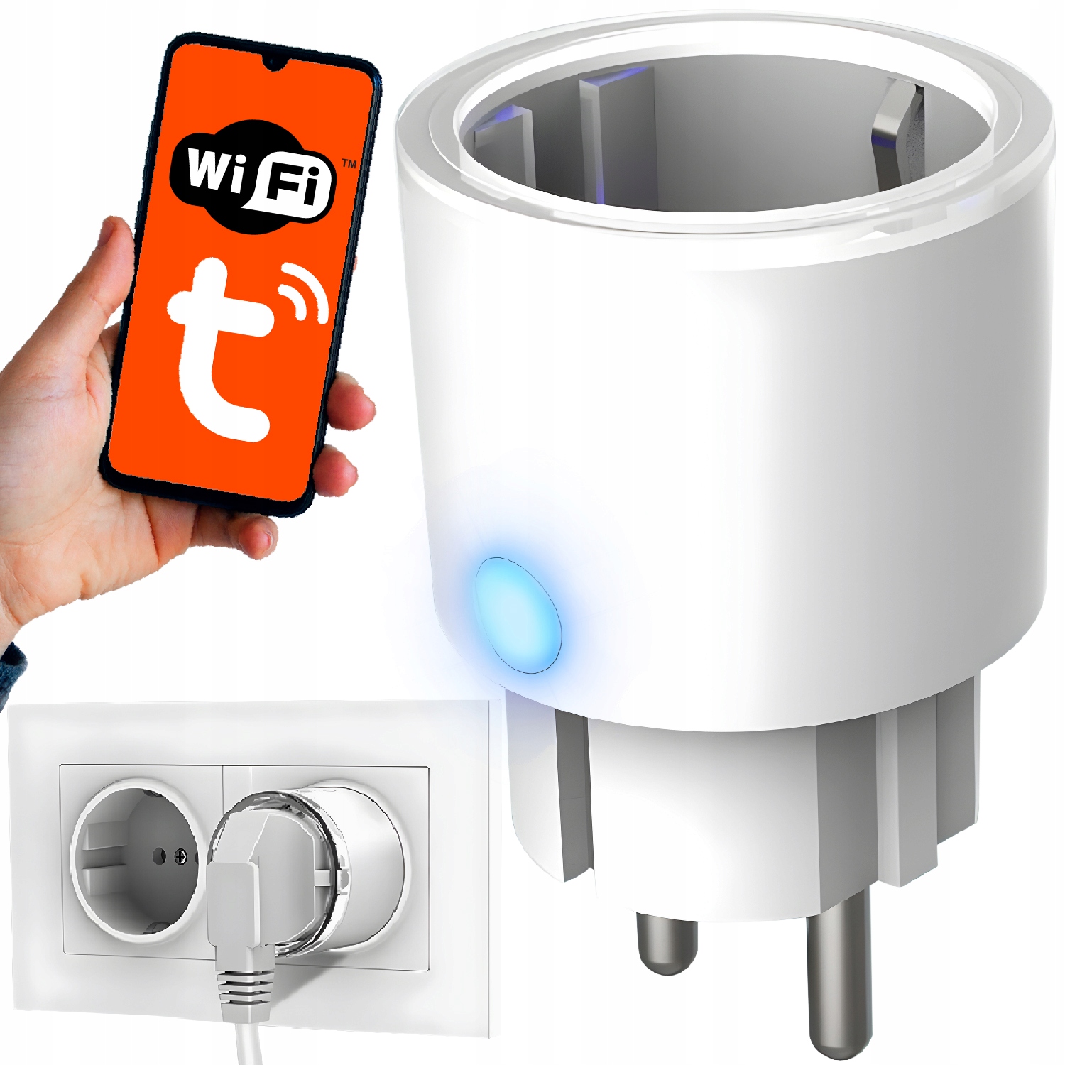 

Programator Czasowy Smart Wifi Tuya Watomierz 3680