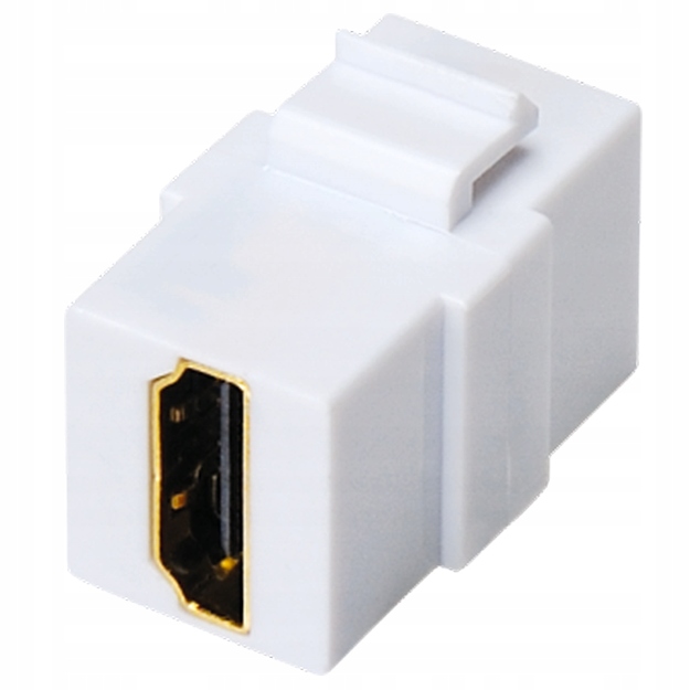 

Mediabox 45x45 Keystone gniazdo Hdmi beczka biały