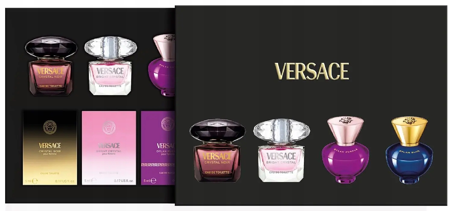 Set Versace Toaletní voda Parfémovaná voda 4x Edp 5 ml