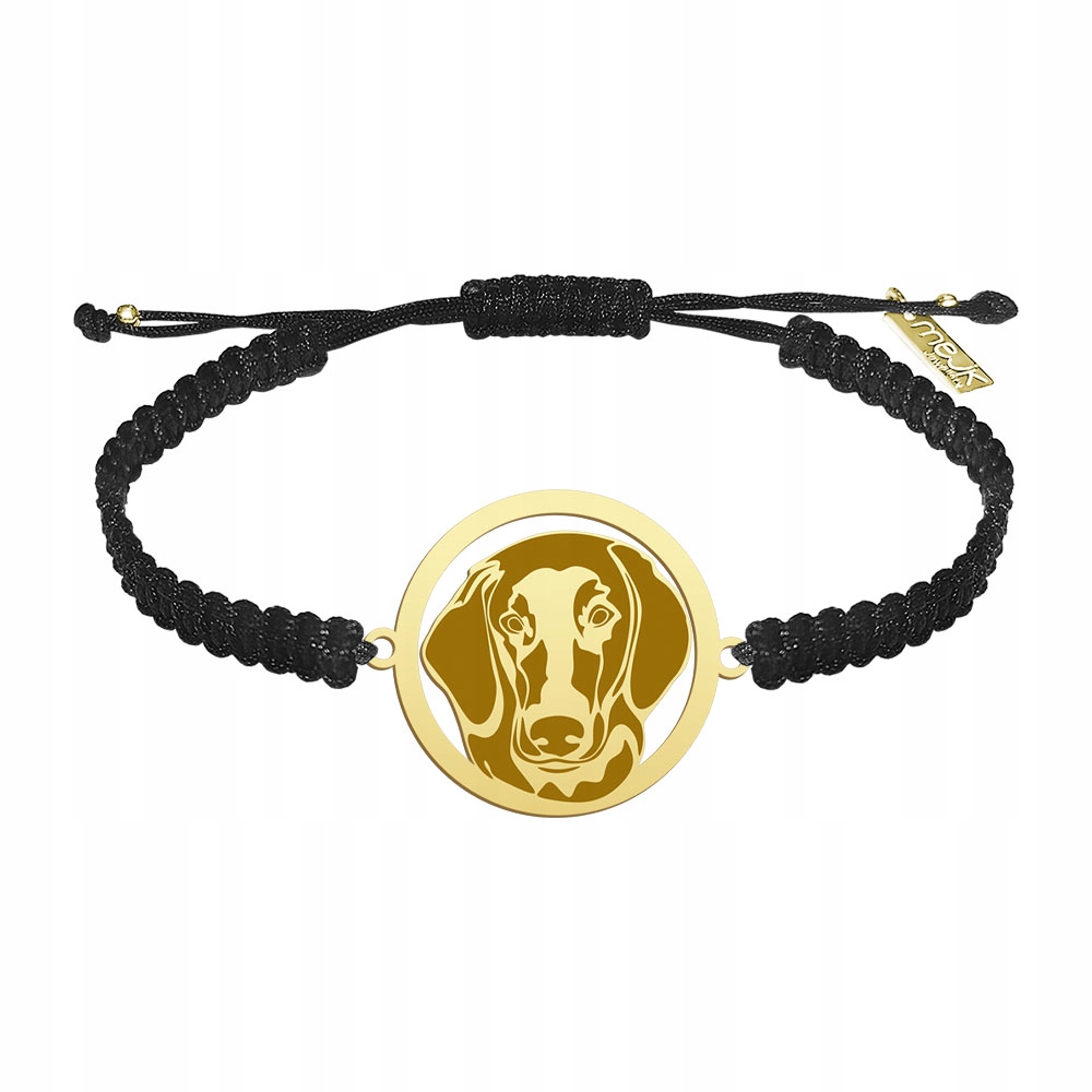 Zlatý náramek z Flat Coated Retriever 925 Žena Makramé Gravírování Bonus