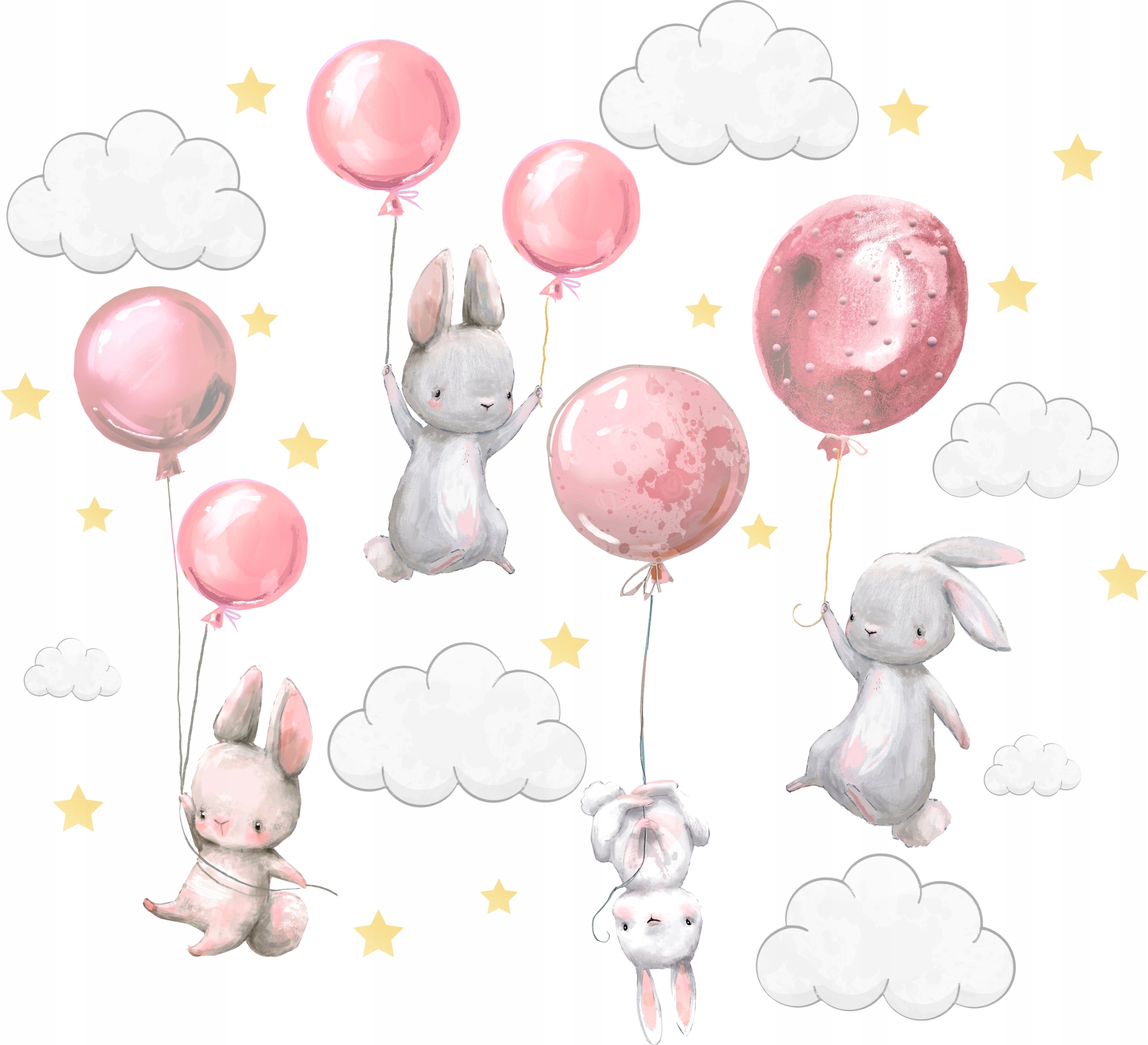 

Naklejki ścienne Króliczki balony dla dzieci 150 3