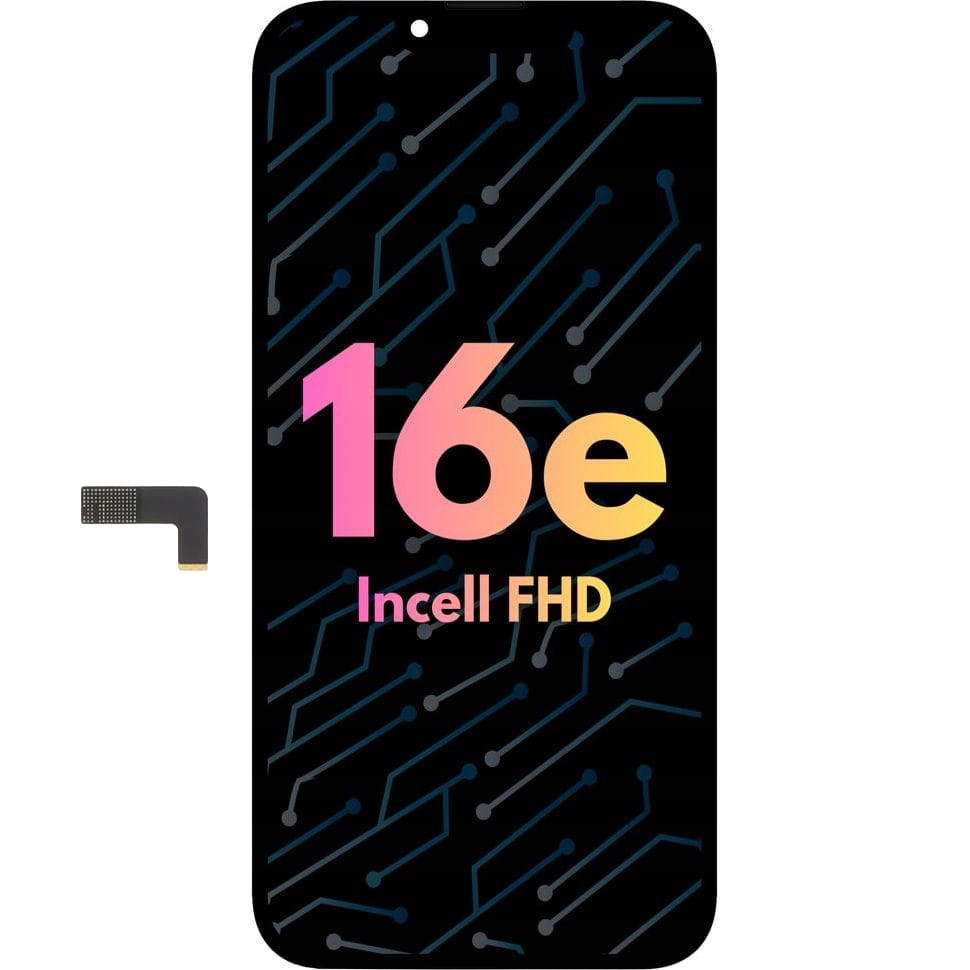 LCD displej pro iPhone 16E Náhradní Incell Fhd těsnění