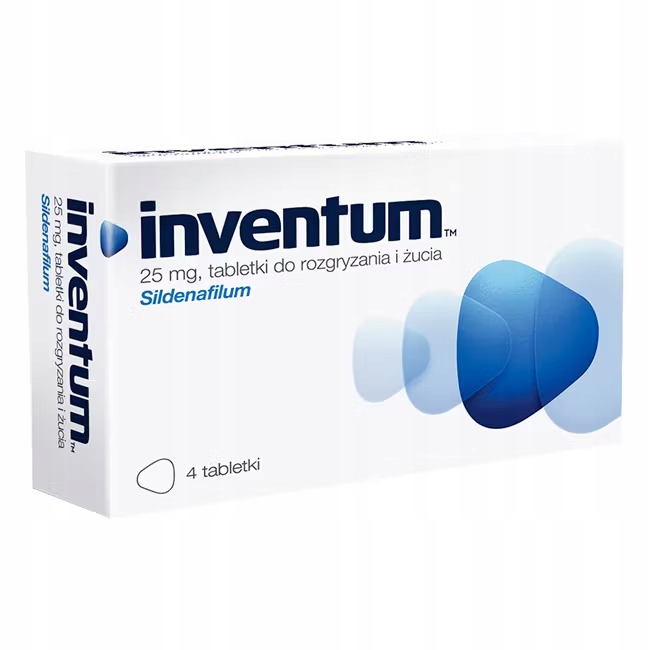 Inventum 25 mg, 4 tabletki do rozgryzania i żucia POTENCJA EREKCJA