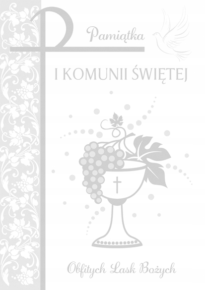 

Pamiątka Pierwszej Komunii Św Karnet B6Z Wzór 6