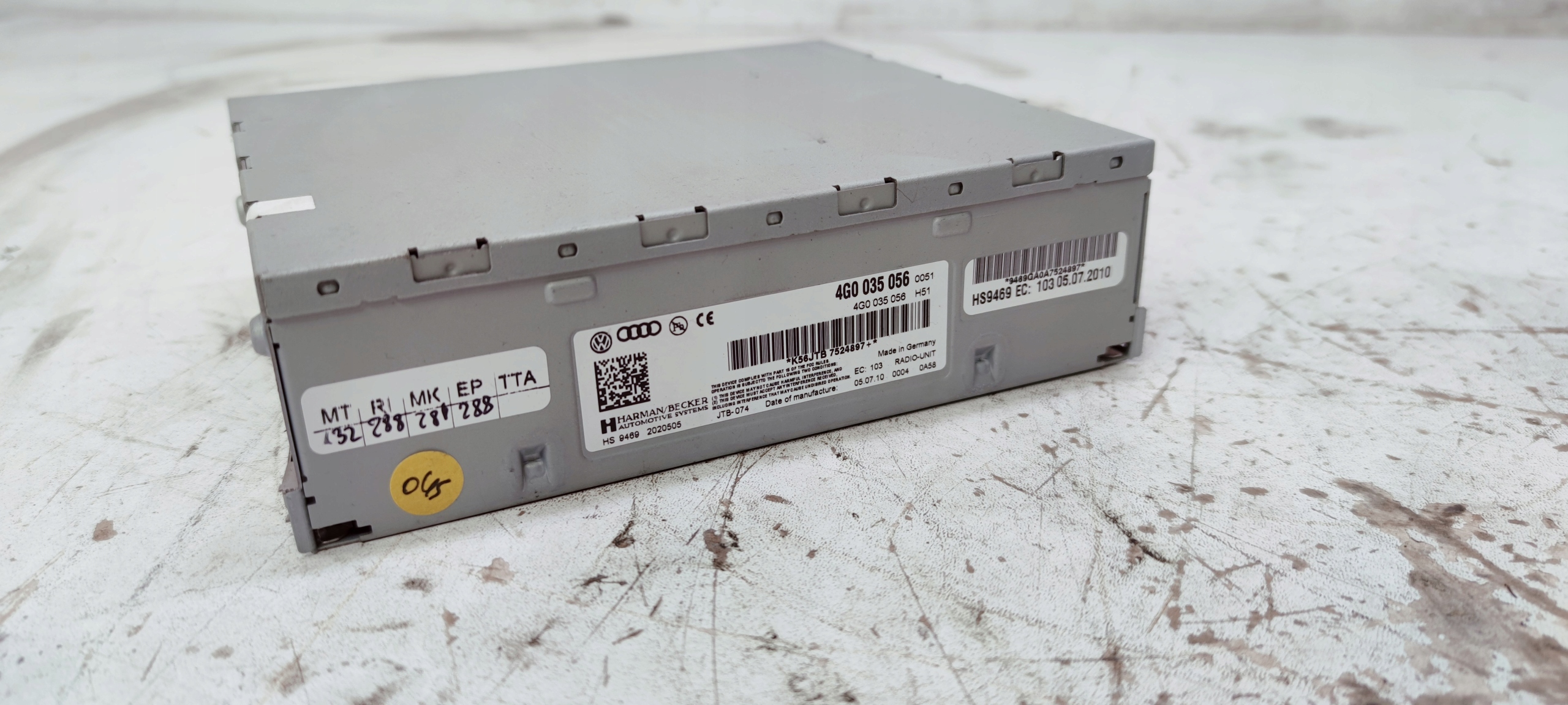TUNER della radio modulo RADIA AUDI A7 A6 A5 4G0035056