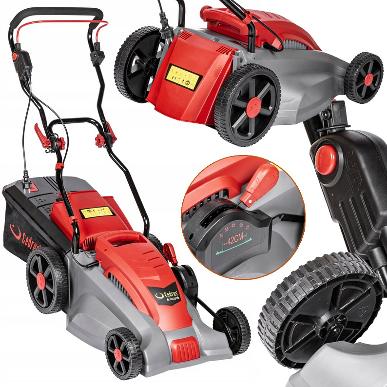 Indukční Elektrická Sekačka Na Trávy 42 CM 1800 W Cedrus KE42