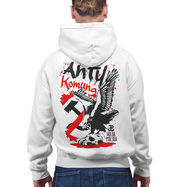 Mikina s kapucí Anti Komuna vel. XXL