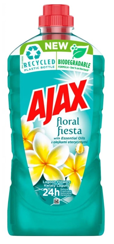 

Ajax Floral Płyn mycia podłóg kafelków 1L Laguna