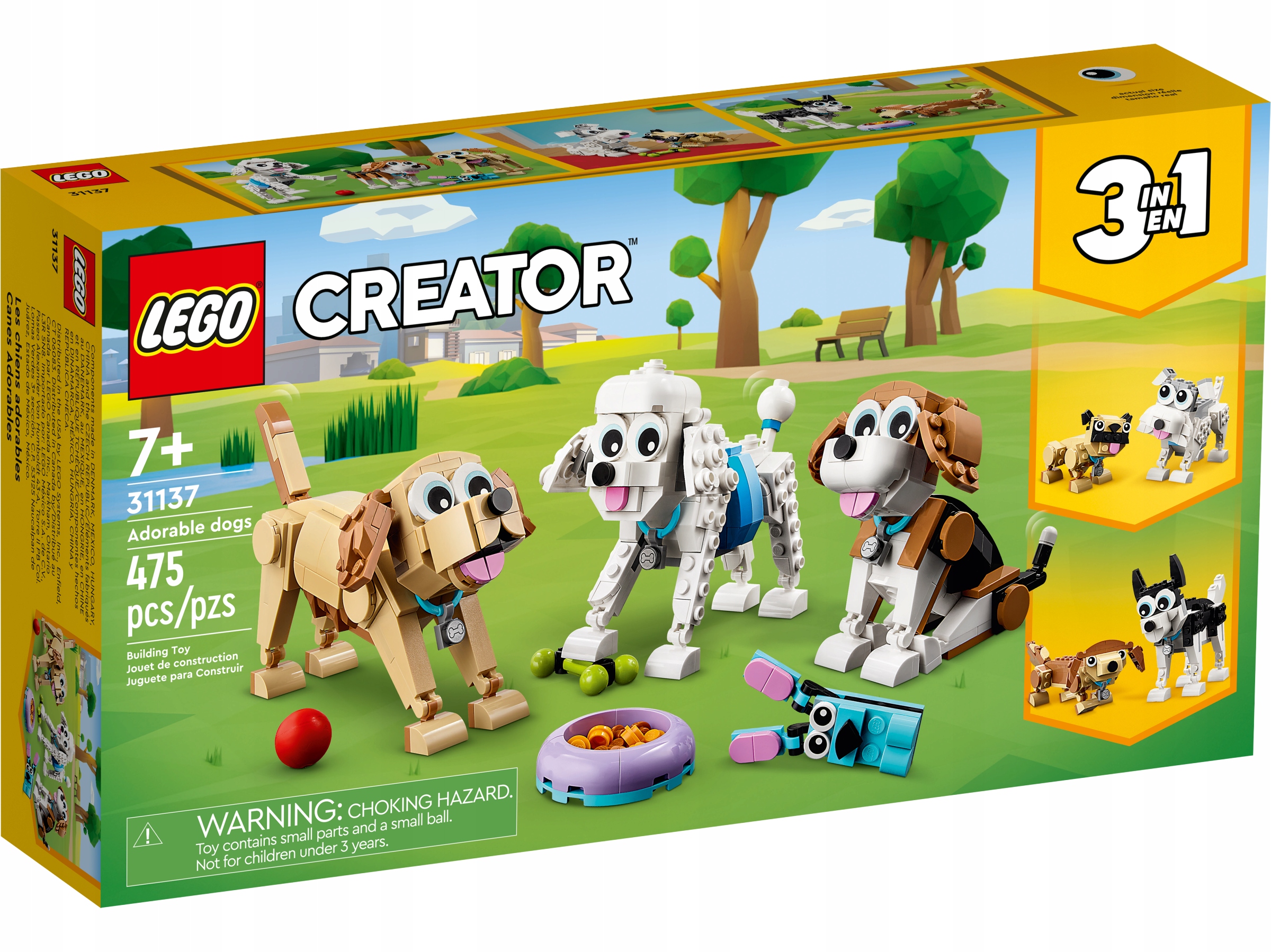 Lego Creator 3v1 31137 Roztomilí pejsci