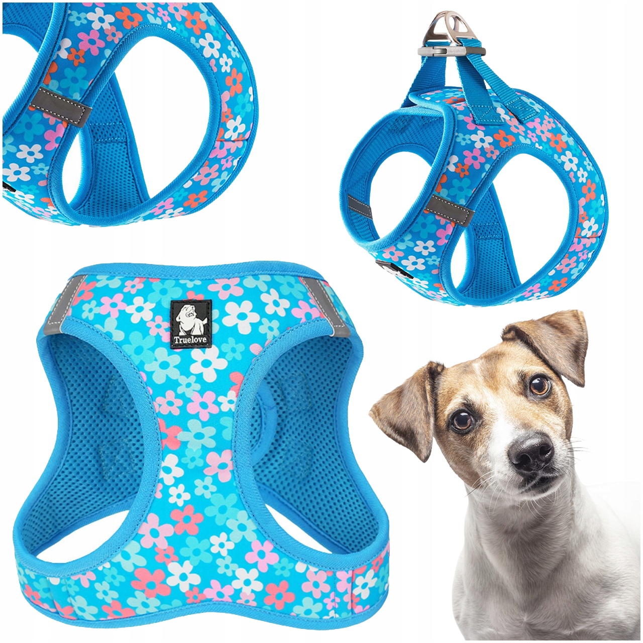 Levně Postroje Pro Malého Psa Step-in Nastavitelné Truelove Mini Malibu Modré Xs