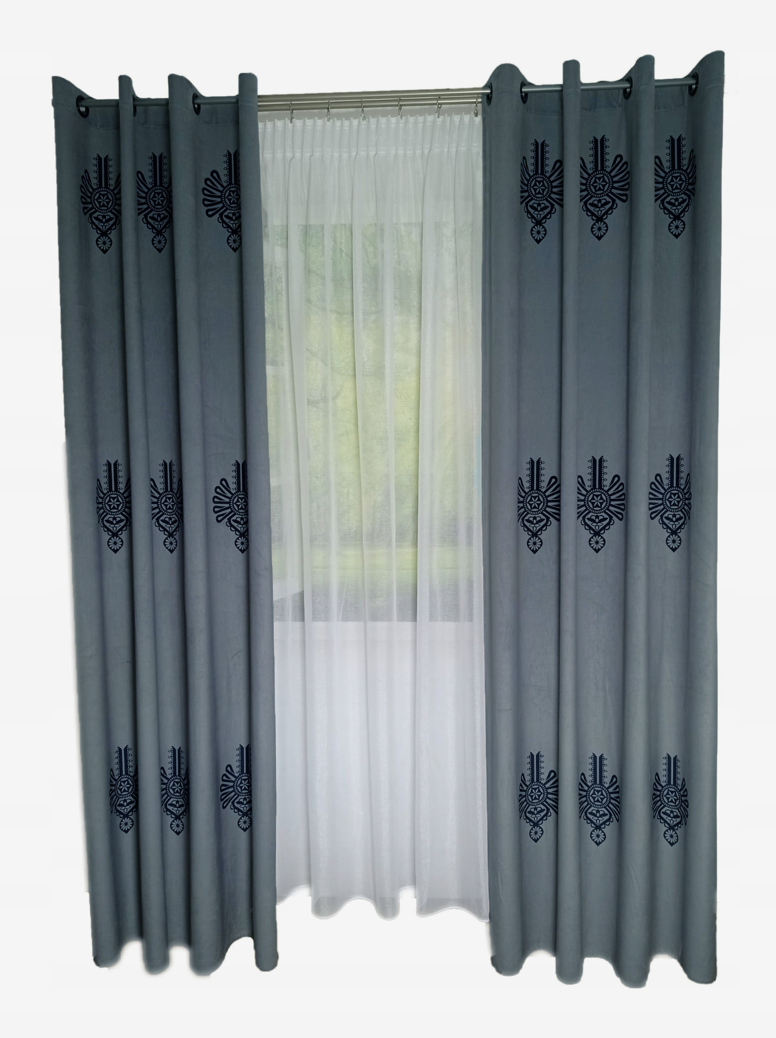 Hotové záclony na míru Velur Velvet Parzenica