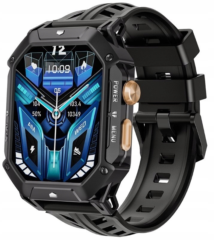 Pánske inteligentné hodinky Rubicon RNCF24-1 Black