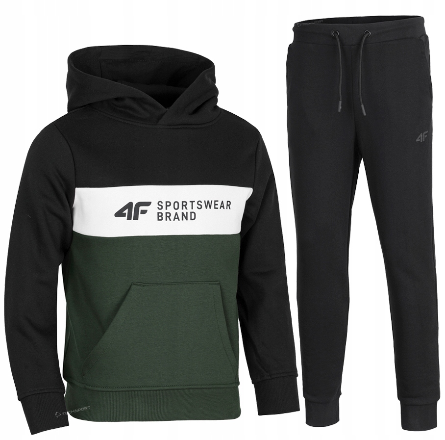 

4F Chłopięcy Dres Komplet Bluza Spodnie 164