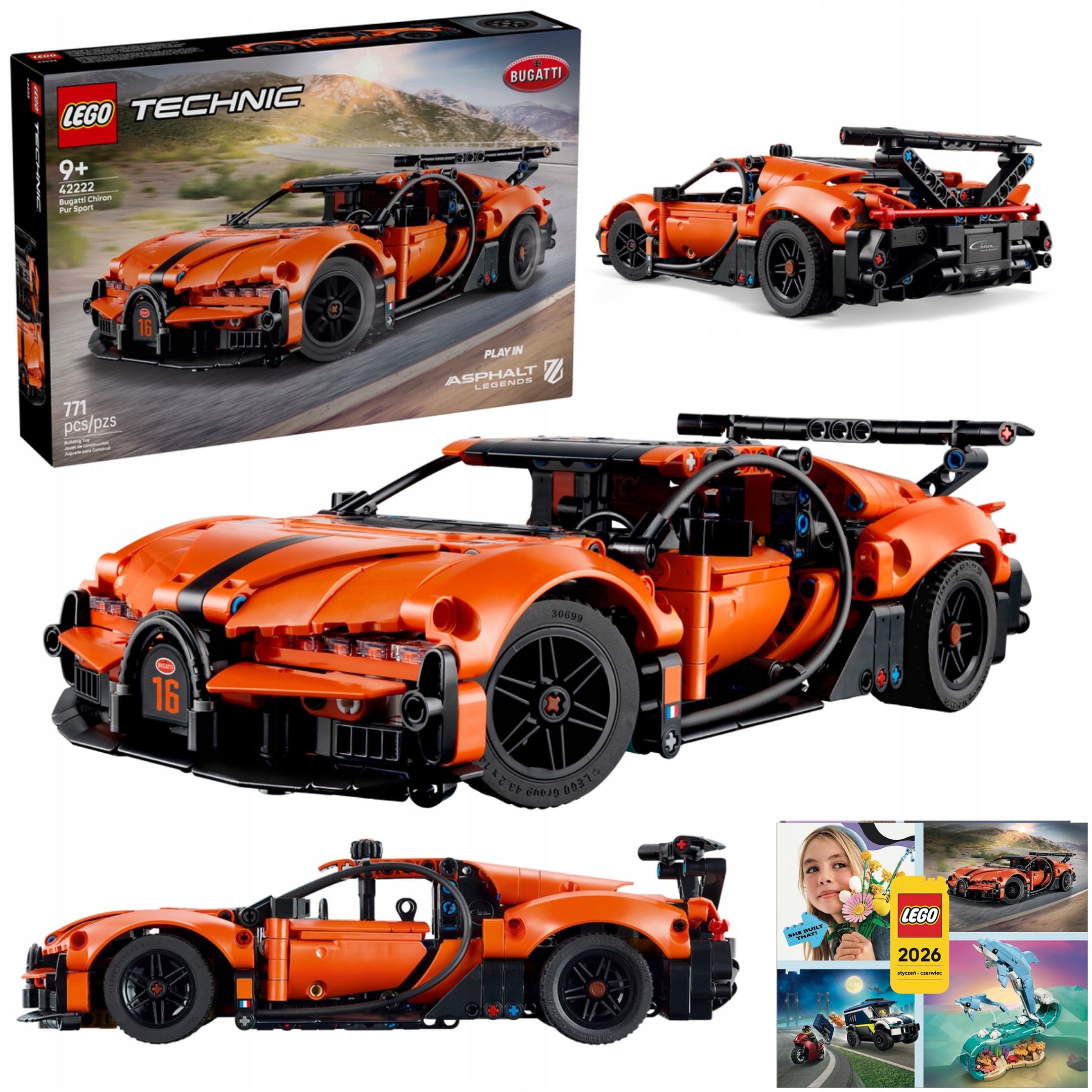 Lego Technic 42222 Hyperauto Bugatti Chiron Pur Sport
