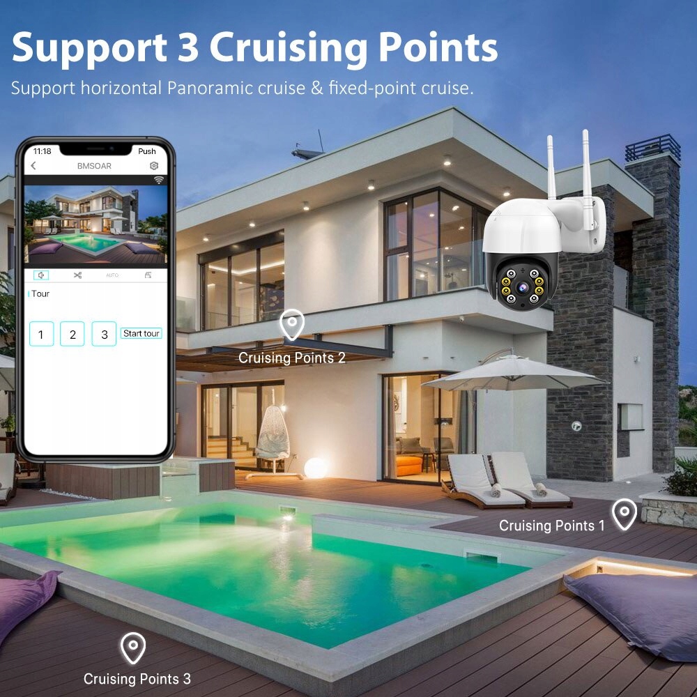 KAMERA ZEWNĘTRZNA OBROTOWA IP WIFI Full HD POLSKA! EAN (GTIN) 5900288297596