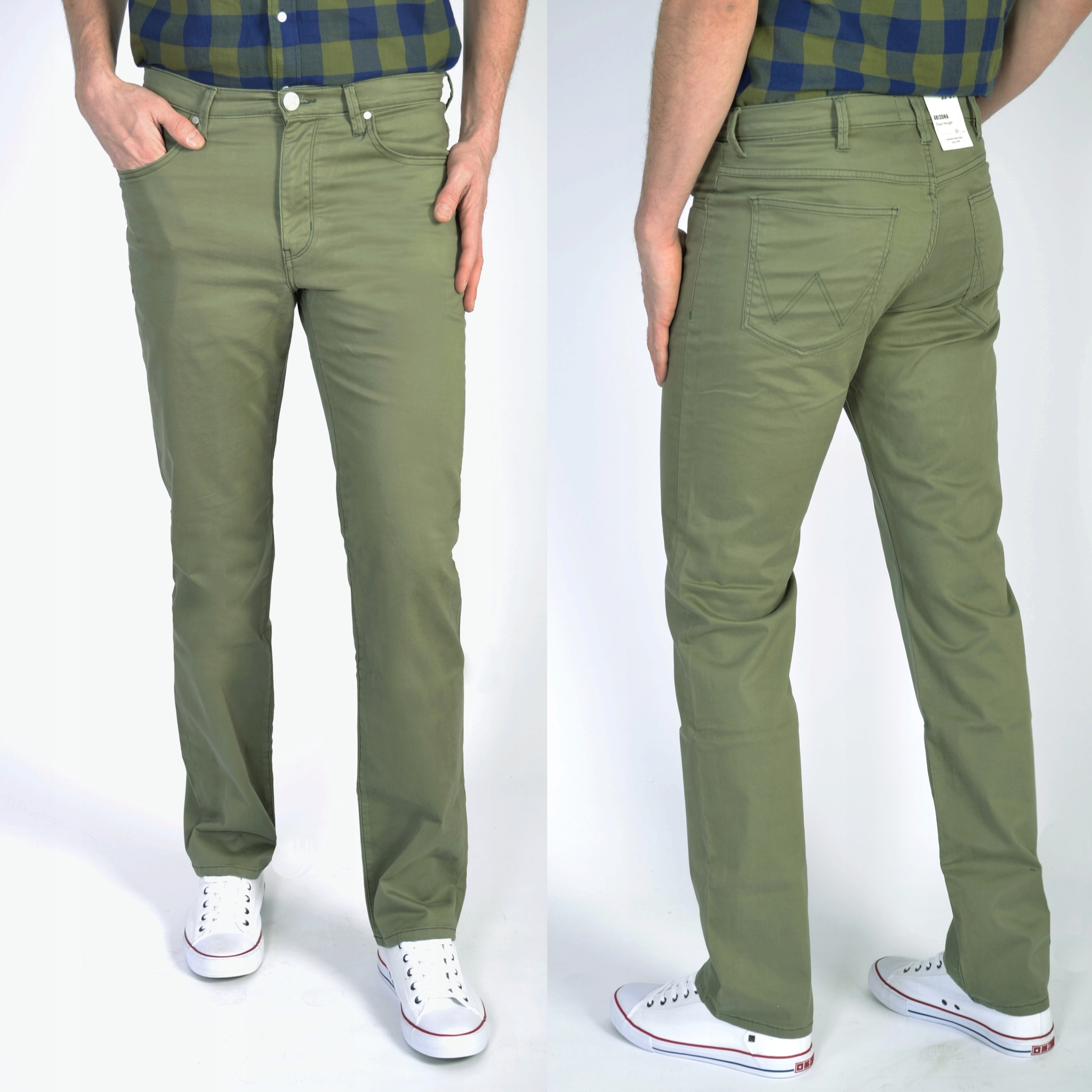 

Wrangler Arizona Dusty Green Spodnie W33 L34