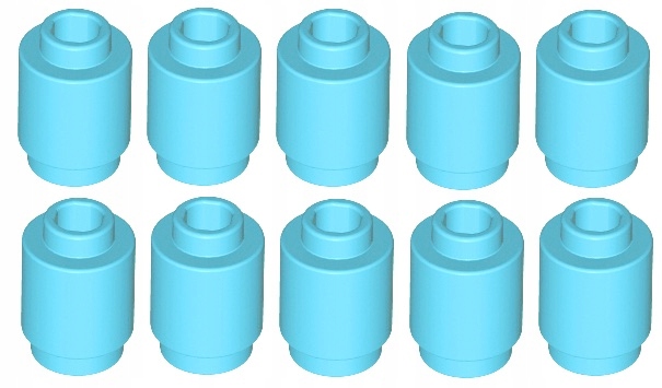 Lego бою 1х1 среды azure 3062b 10шт НОВЫЕ F186