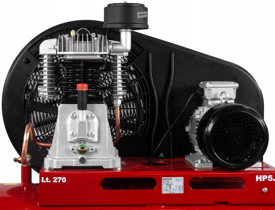 Kompresor Sprężarka 270 Litrów KK 690/270 14 Bar Kupczyk Wydajność efektywna 400 l/min
