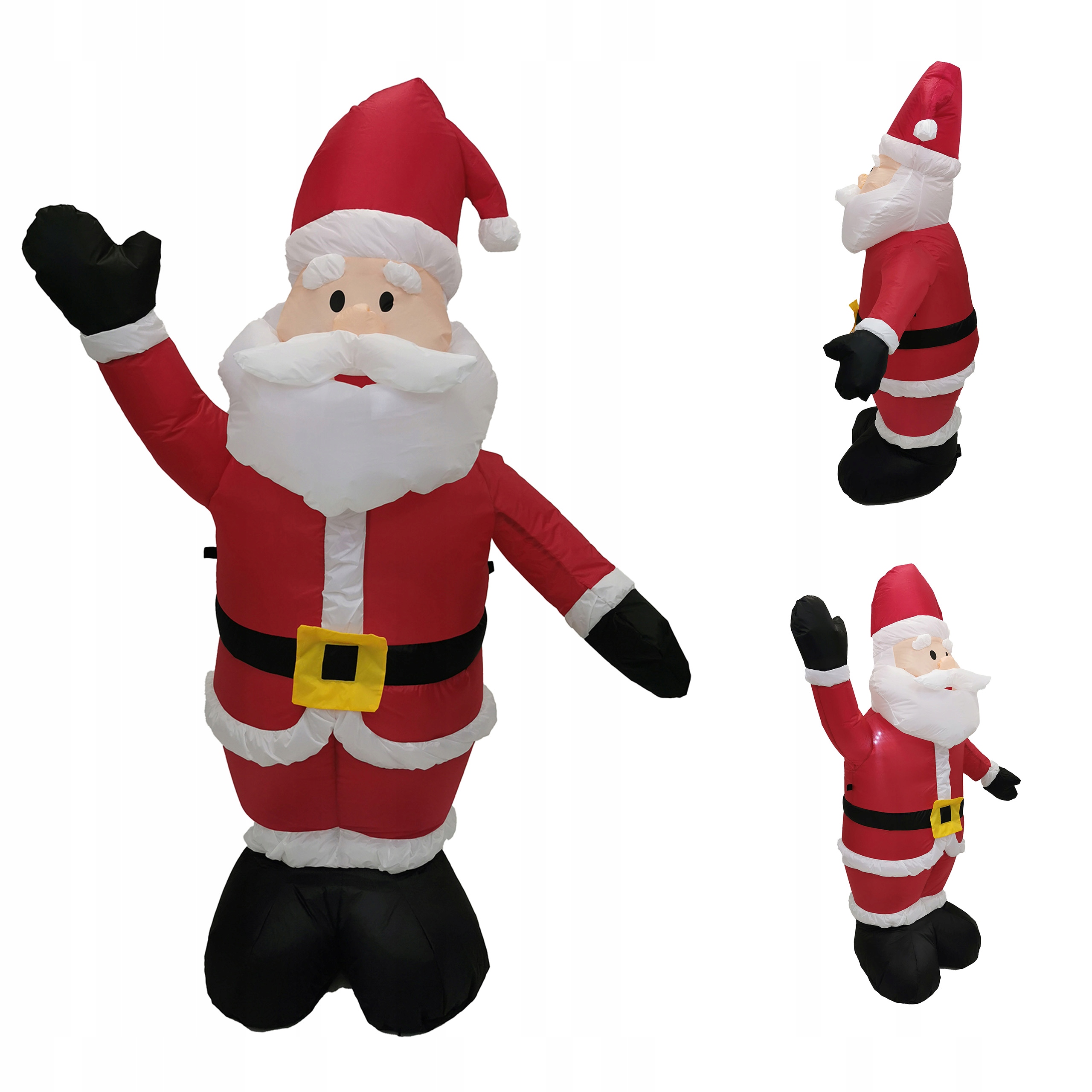 ŚWIĘTY MIKOŁAJ POMPOWANY ŚWIĄTECZNY DMUCHANY ŚWIECĄCY NA ŚWIĘTA 150CM WZ2