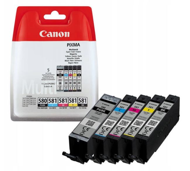 

Oryginalne Tusze Canon PGI580 CLI581 Multipack