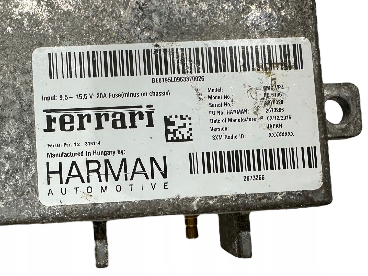 FERRARI F12 488 MODULE NAVIGATION 316114