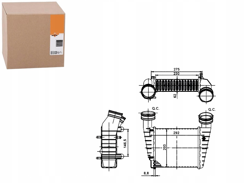 Intercooler Vw Passat 1,9TDI Nrf Nezbytnost řidiče #37
