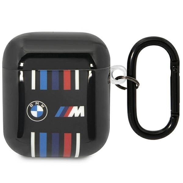 Bmw BMA222SWTK AirPods 1/2 cover černá/černá Vícebarevné linky