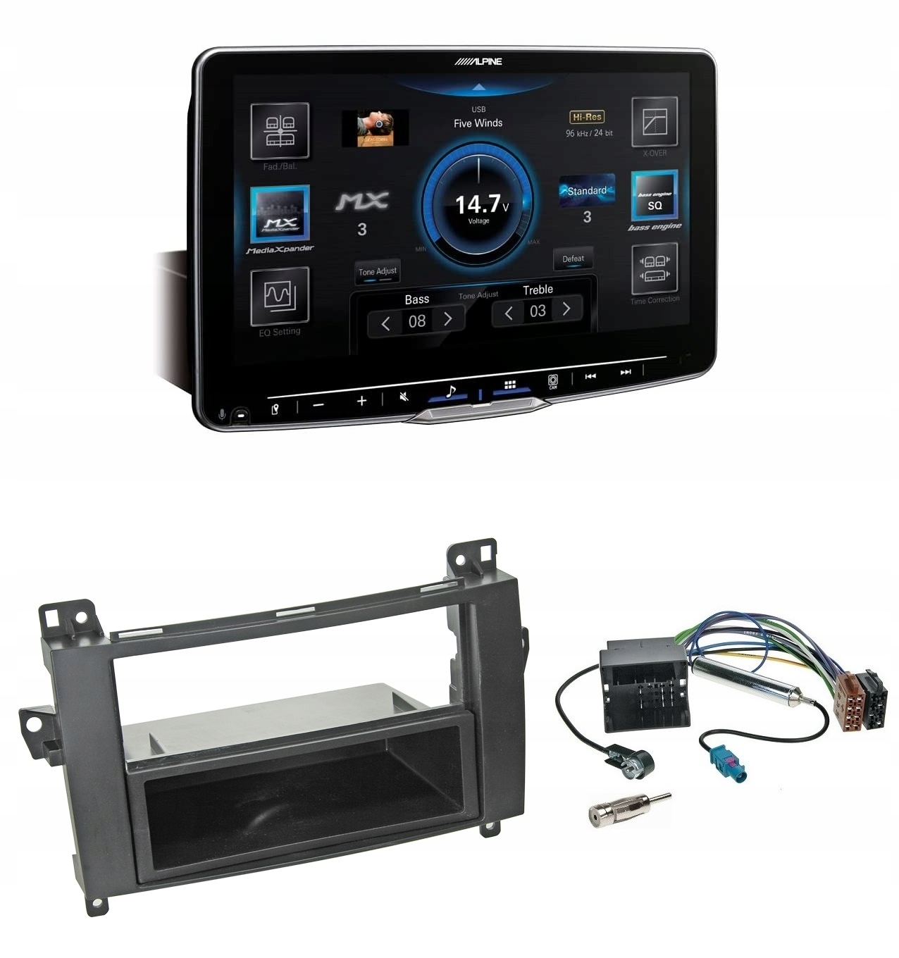 Alpine ILX-F905D Autorádio 1DIN CarPlay Android Auto Vw Crafter