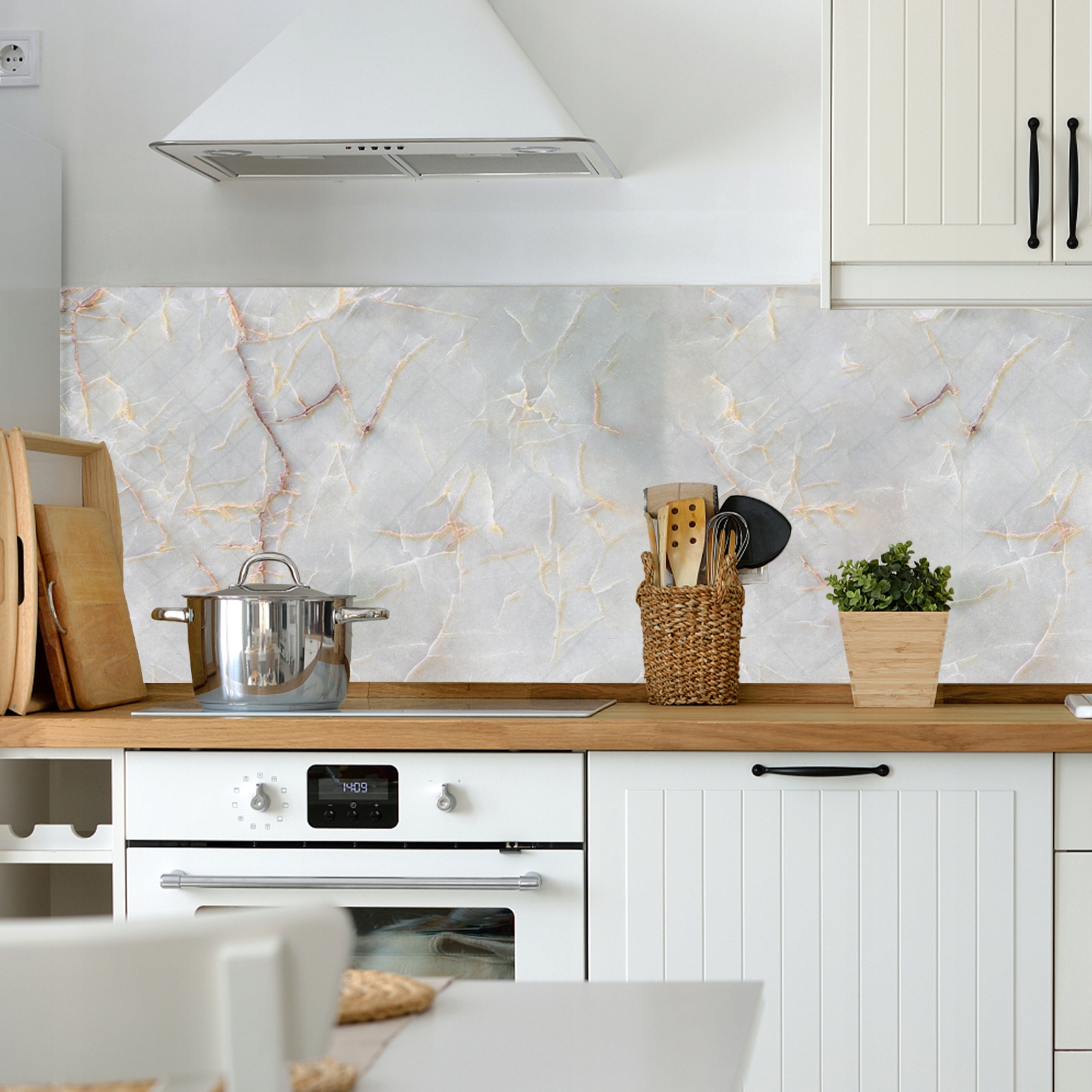 Marmurowa naklejka ścienna odporna na plamy Producent ABW