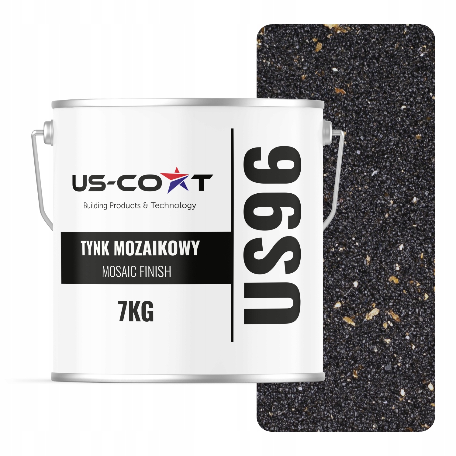 Mozaiková Omítka Mozaika 7 Kg Černá Se Zlatou Slídou M14, Prémiová Pryskyřičná