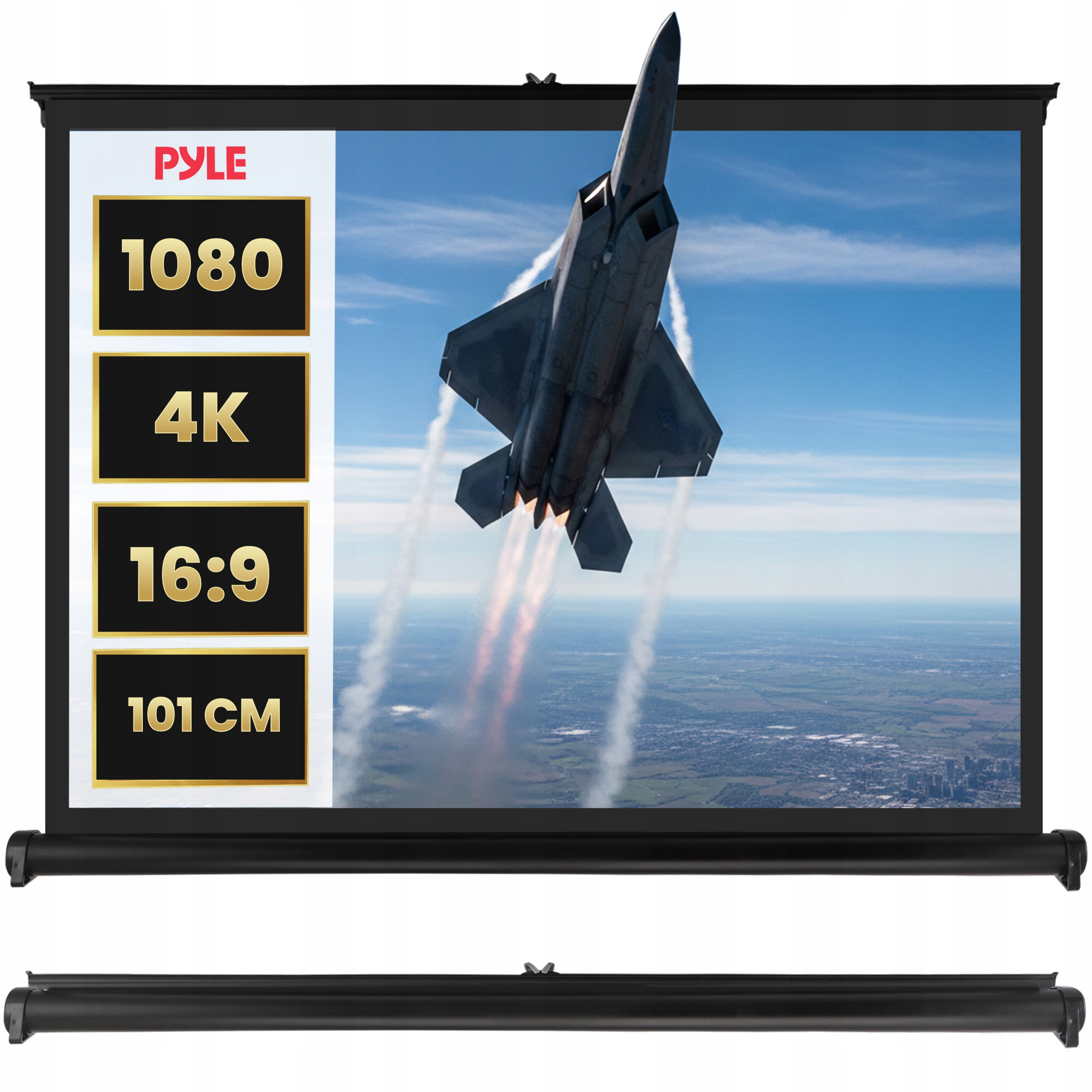 EKRAN PROJEKCYJNY DO PROJEKTORA DO RZUTNIKA 40 CALI 4K FULLHD