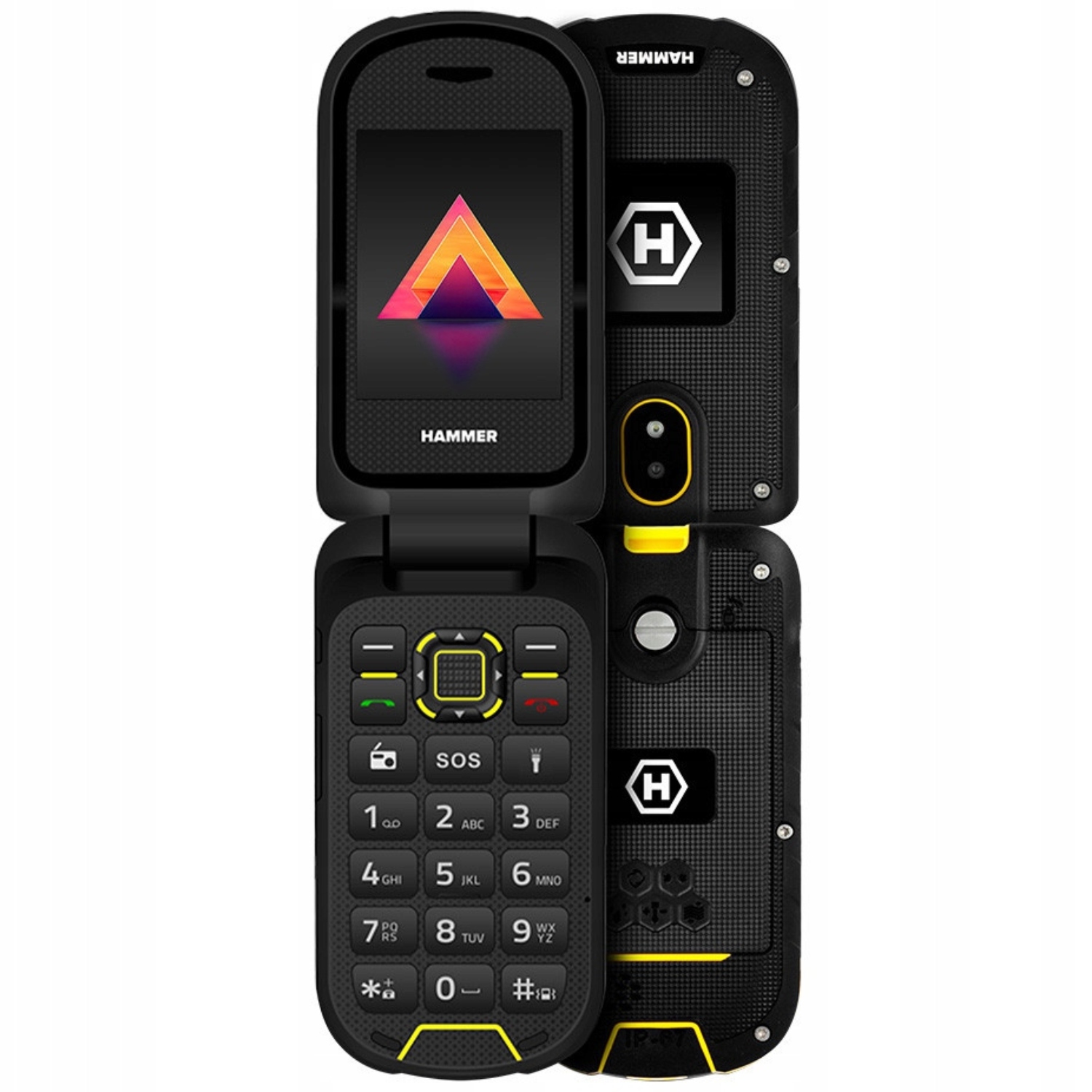 Mobilný telefón Hammer Bow Lte pre seniorov, starších ľudí, Odolný véčkový telefón