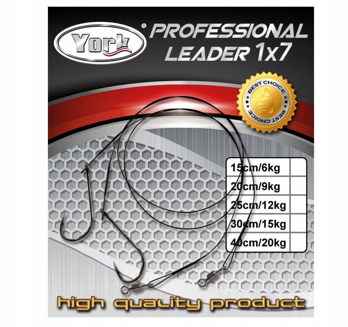 

Przypon Z Hakiem Na Żywca 1x7 25cm/12kg 2szt.