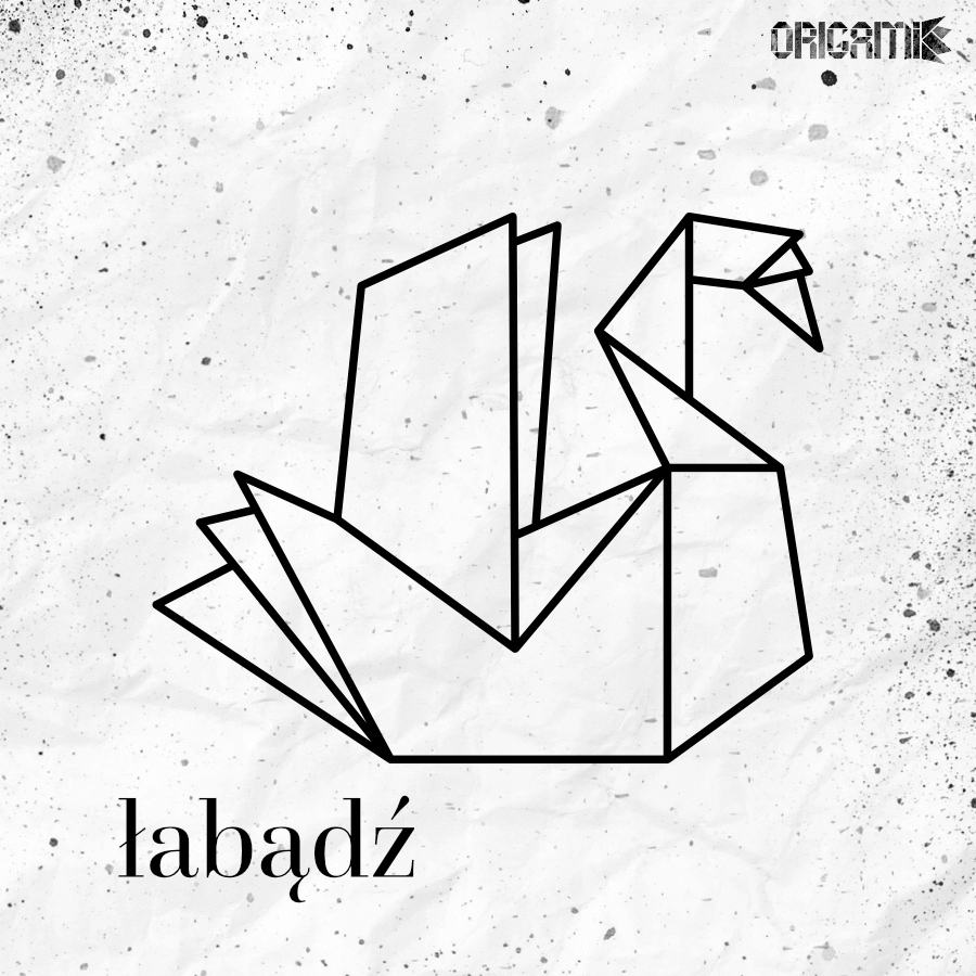 Labuť dřevěná dekorace Origami 80 cm do domácnosti