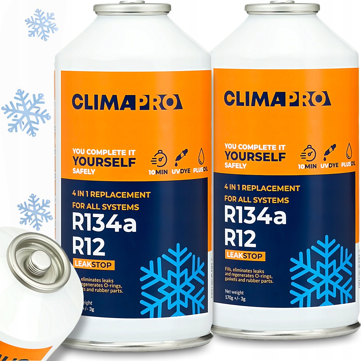 2X Činidlo Pro Klimatizace Chladicí Plyn S Těsněním Pro Nabíjení R134a