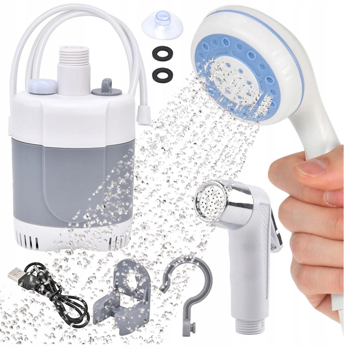 Turistická Bezdrátová Sprcha S Akumulátorem Kempingová Polní Pumpa