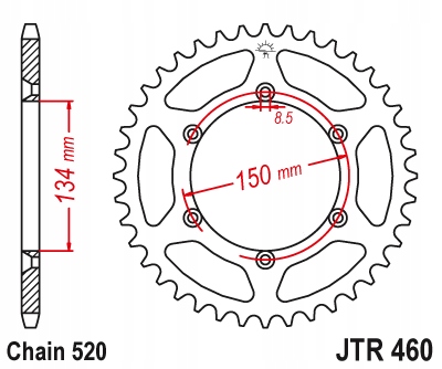 ZESTAW NAPĘDOWY DID JT KAWASAKI KX 250 F 04-05 RM-Z 250 04-06 BLACK EDITION Producent bez marki