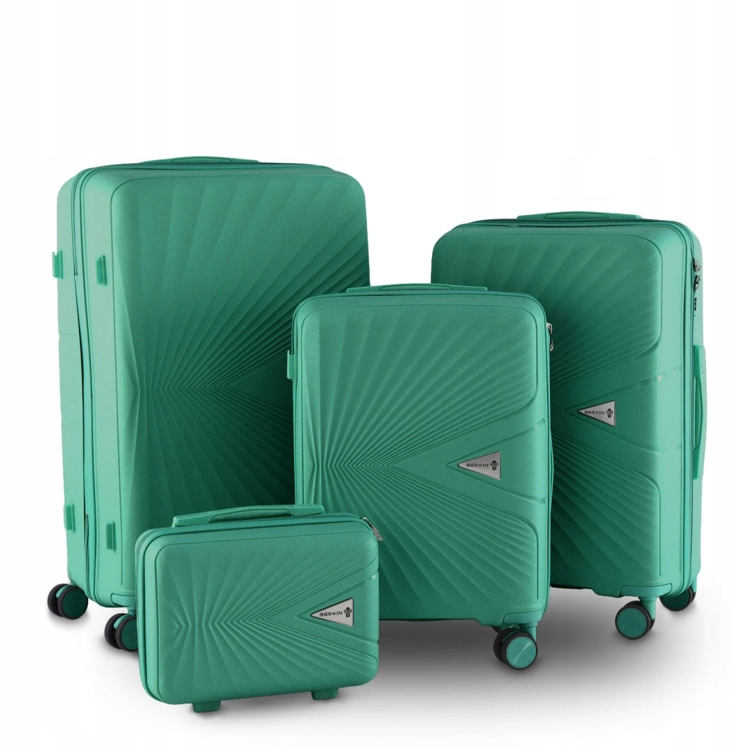 Sada kufrů Berwin Abs Mořská bříza 4ks – XL L M Kufřík