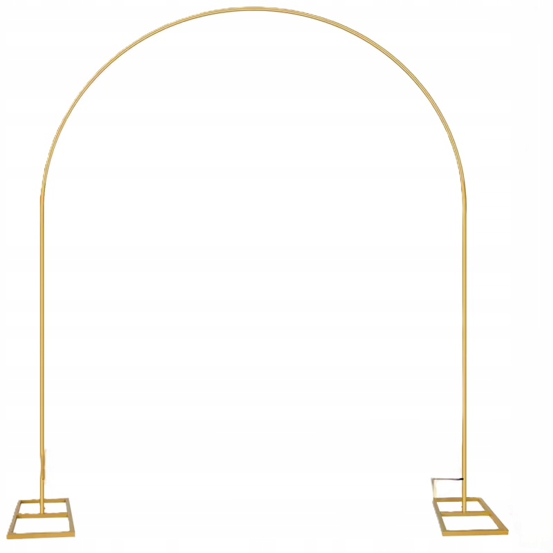 Zlatý Stojan Rám Kovový Podstavec Na Foto Svatba Oblouk Kruh 240CM Svatební Hostina Dekorace