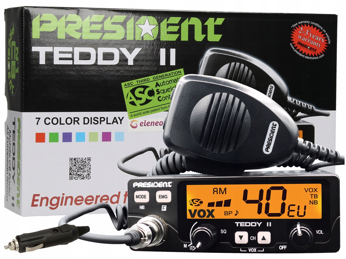 

Radio Cb President Teddy II 2 Zalutowany Wtyk X6Y