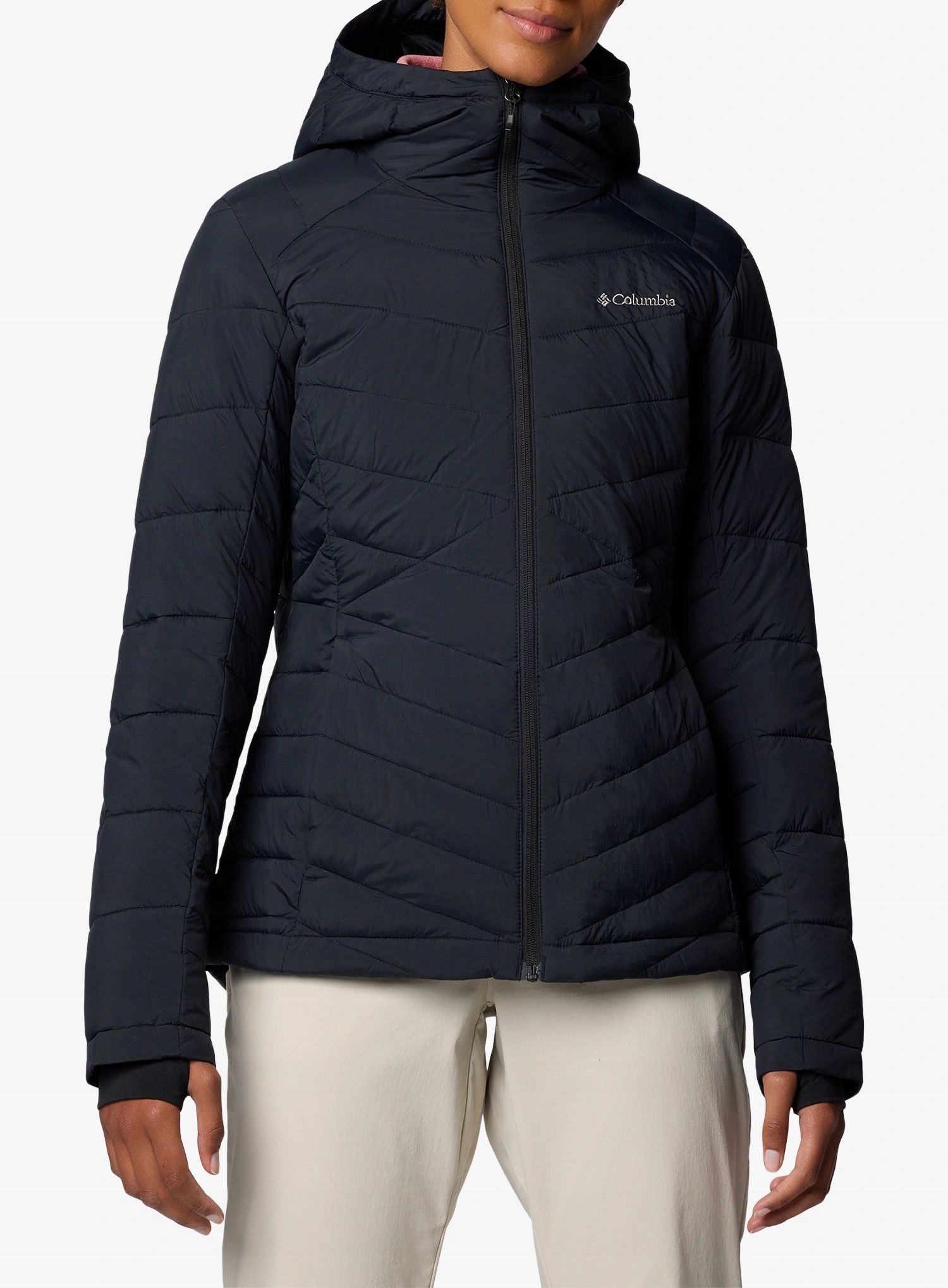 Dámská zateplená bunda Columbia Joy Peak II Hooded Jacket černá S