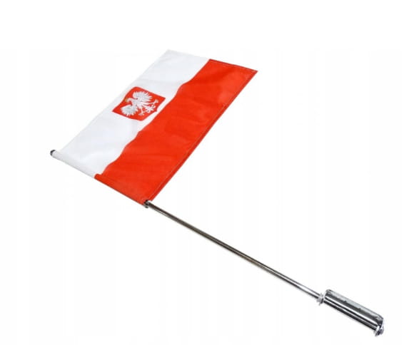 

Flaga maszt motocyklowy z Godłem