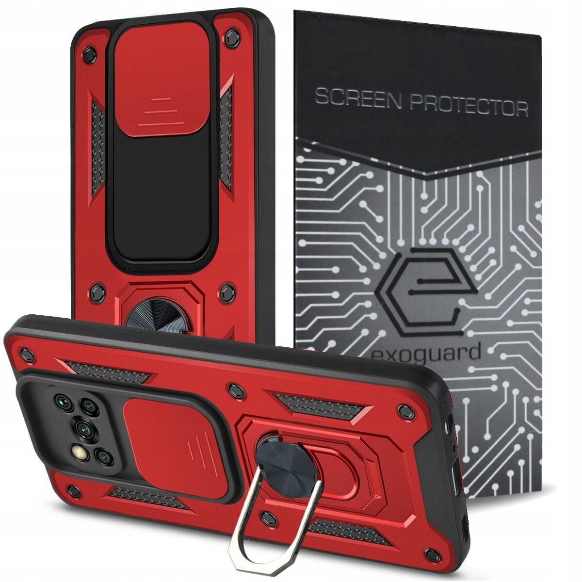 

Etui Case Pancerne+szkło do Xiaomi Poco X3 Pro